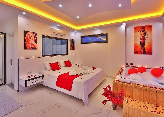 Villa Yesilkoey 2 Bedroom Secluded With Private Pool Hot Tub Kalkan