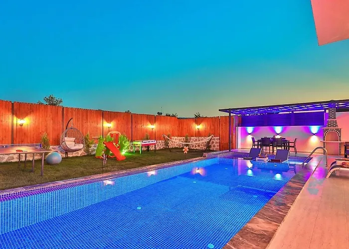 Yesilkoey 2 Bedroom Secluded With Private Pool Hot Tub Villa Kalkan